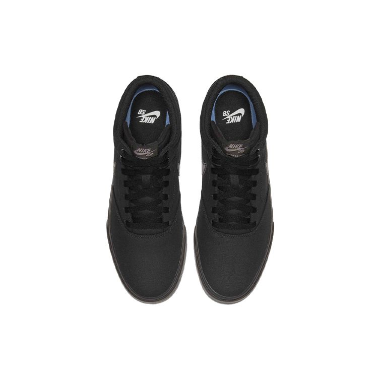 Nike SB Charge Mid Canvas Casual Slip Resistant Durable Shock Absorbing Mid Top Skate Shoes Men Sneakers Black CN5264-002