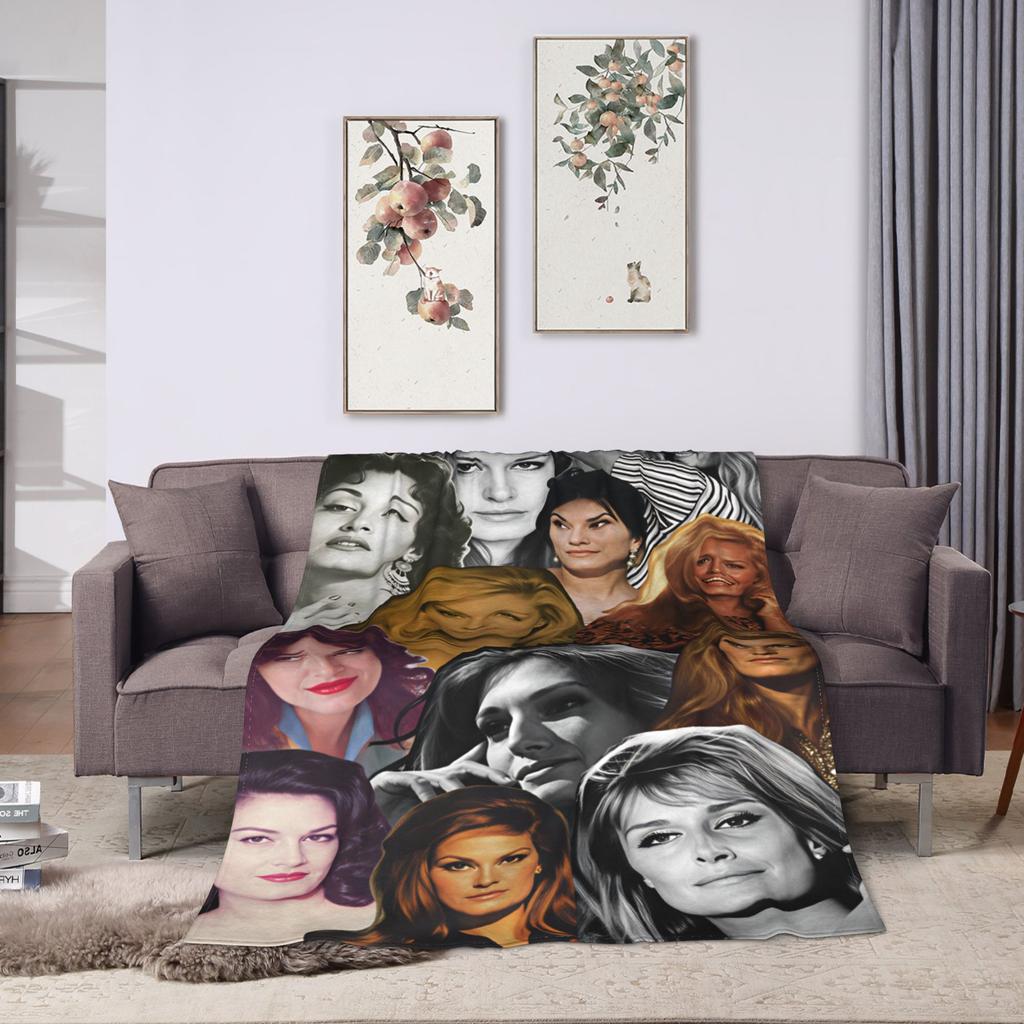 Dalida Soft Warm Blanket Travel Plush Throw Blanket Fashion Living Room Flannel Bedspread Sofa Bed Cover