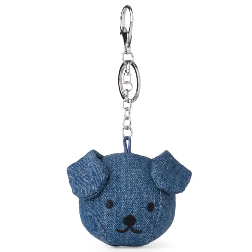 

BON TON TOYS Snuffy Denim Bag Charm Keychain Mid Wash Gift