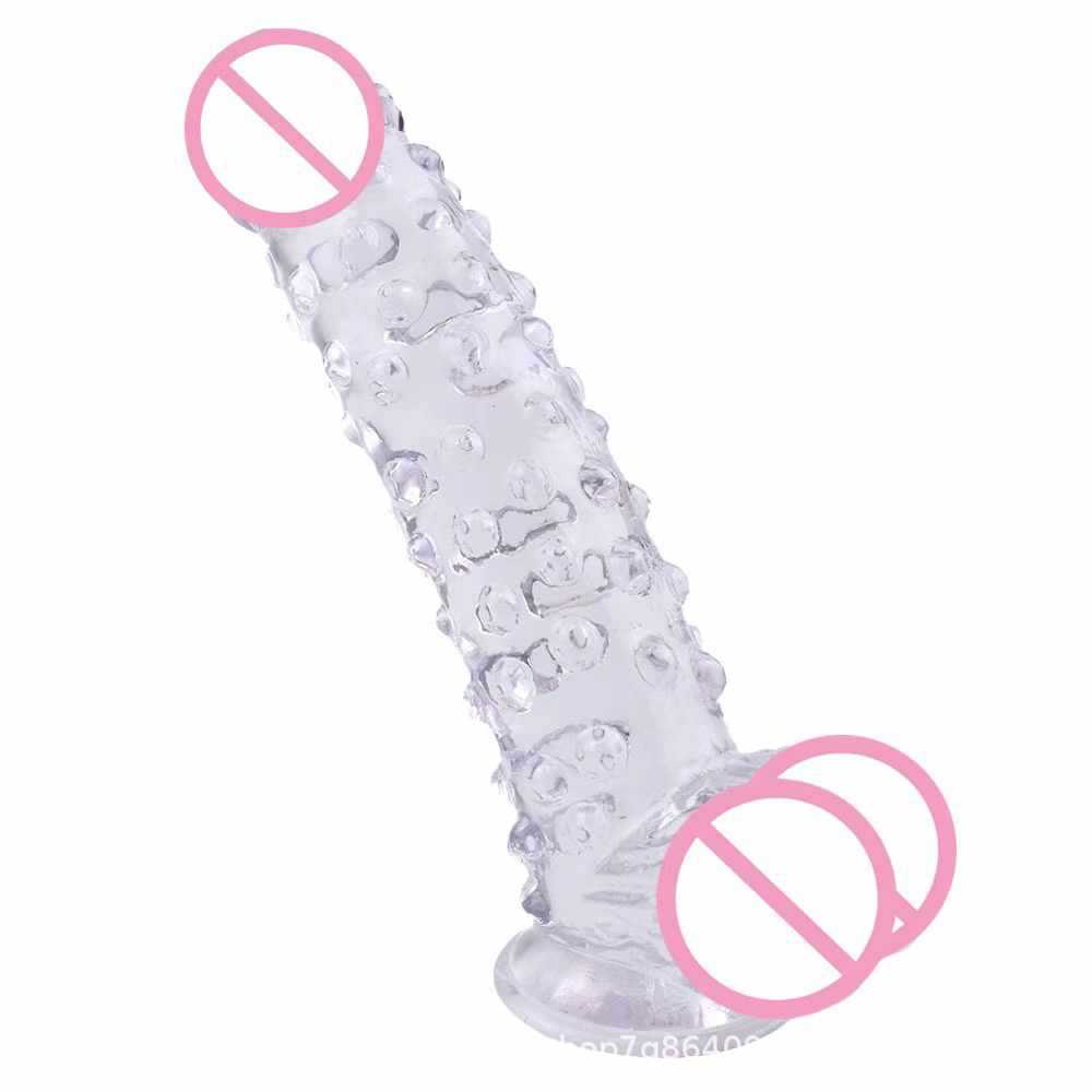 Coarse Dildo Female Masturbator Granule Massage Soft Dildo Adult Sex Toy
