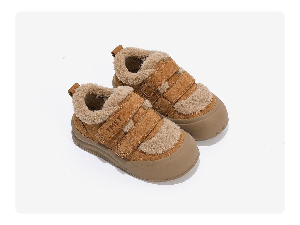 Children's Cozy Furry Cotton Shoes for Autumn/Winter 2025 - Soft Sole Velvet Outdoor Casual Footwear for Girls