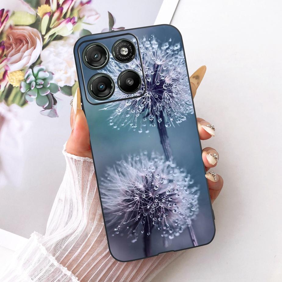 For Motorola Moto G77 5G Case XT2621-4 Luxury Flowers Painted Cover Soft Silicone Case For Moto G67 G 77 MotoG67 MotoG77 5G Bags