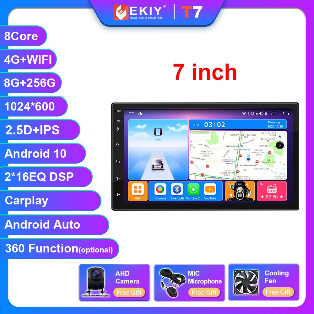 T7 2Din Android 7 9 10 inch Car Multimedia Video Player Universal Stereo Radio GPS For Volkswagen Nissan Hyundai Kia Toyota