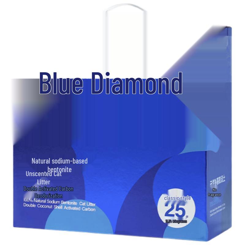 Дезодорирующий кошачий наполнитель Blue Diamond Blue Label