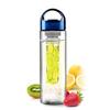750ml Water Bottle with Finger Hole Fruit Infuser Leakproof As Material for Gym Camping Hiking Blue Water Bottle