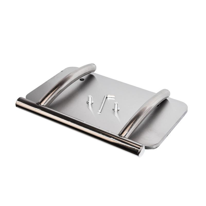 Stainless Steel Movable Salon Chair Footrest - Floor-Standing Pedal for Hair Salons