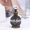 Nachfüllbare Parfümflasche 15ML Vintage Luxusflasche, Ätherisches Öl & Duft Glasbehälter Dubai Arabischer Stil Leer für Reisen