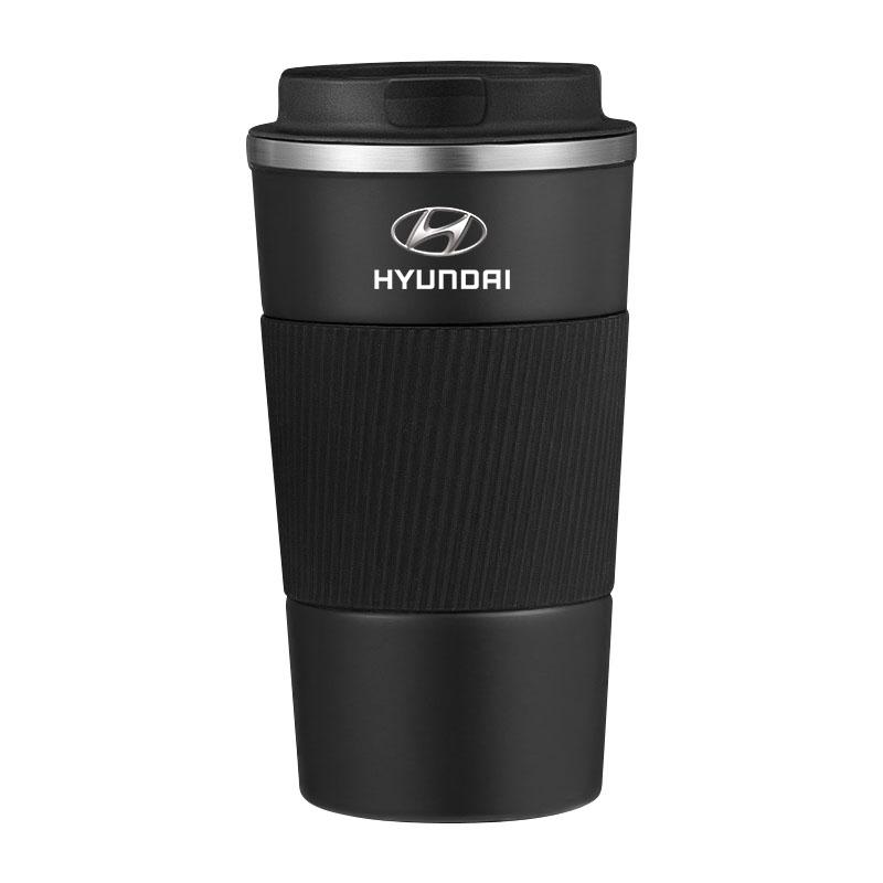 500ml Zanglamaydigan Po'latdan Yasalgan Kofe Tumbleri Termos Krujka Portativ Sayohat Termosi Hyundai Mistra Lafesta Elantra Accent IX35 I20 I30 Azera Sonata uchun