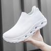 One Pedal Large Size Fly-Woven Shoes 45 Size Lazy Shoes 46 Black Soft-Soled Fly-Woven Socks Shoes Men'S Single Casual Shoes