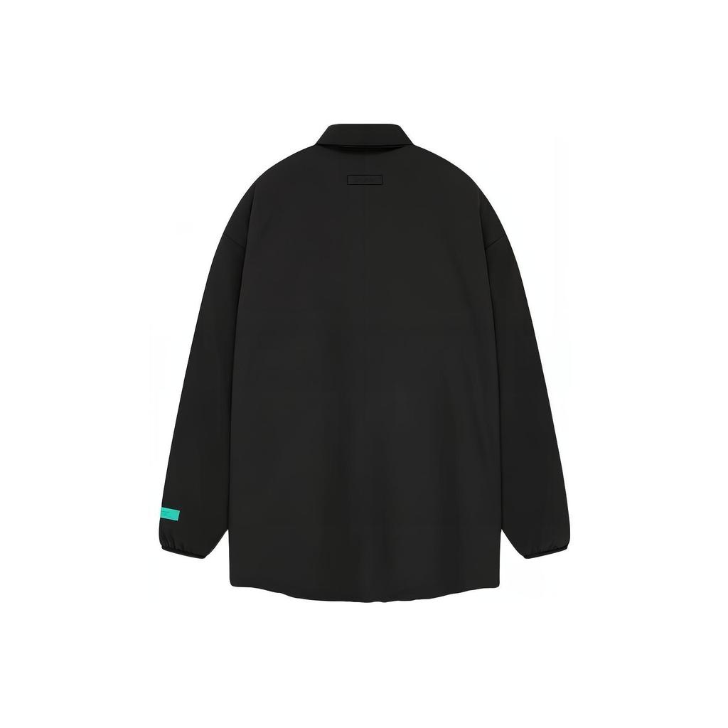 Fear of God Essentials Nyon Filled Shirt Jacket Jet Black Men Outerwear 202SP244494F