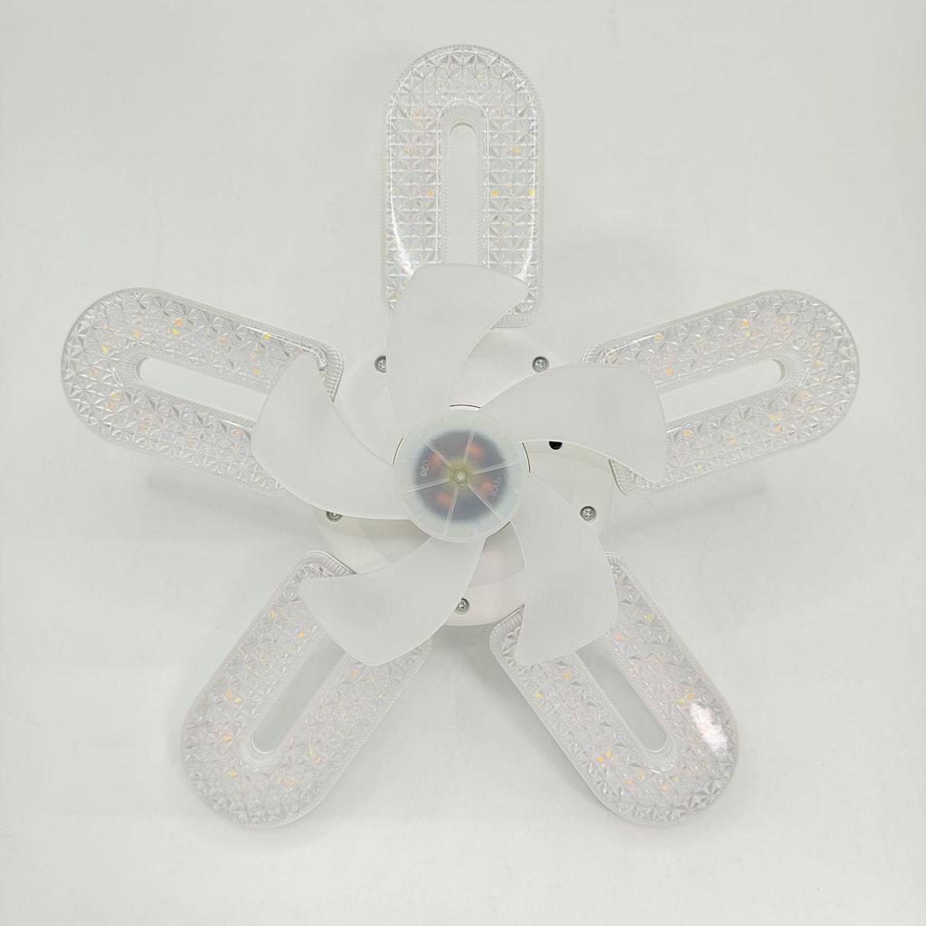 Best-Selling Crystal Ceiling Fan Light with Remote Control & Dimmable LED, E27 Screw Base for Home and Dorm