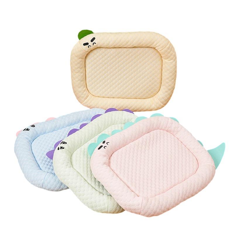 Kennel Dinosaur Series Cool Cushion Soft Cool Cushion Dog Cushion Teddy Small Dog Summer Breathable Pet Bed