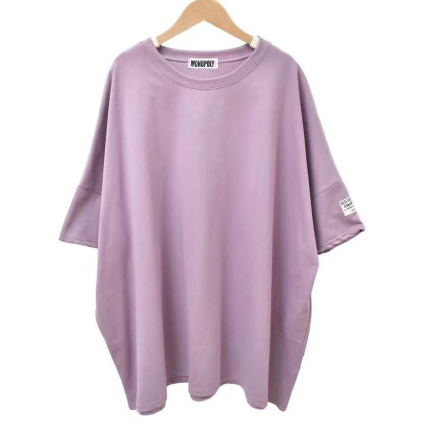2023 Oversized Mid-Length Women's T-Shirt - Short Sleeve, Loose Fit, European Style