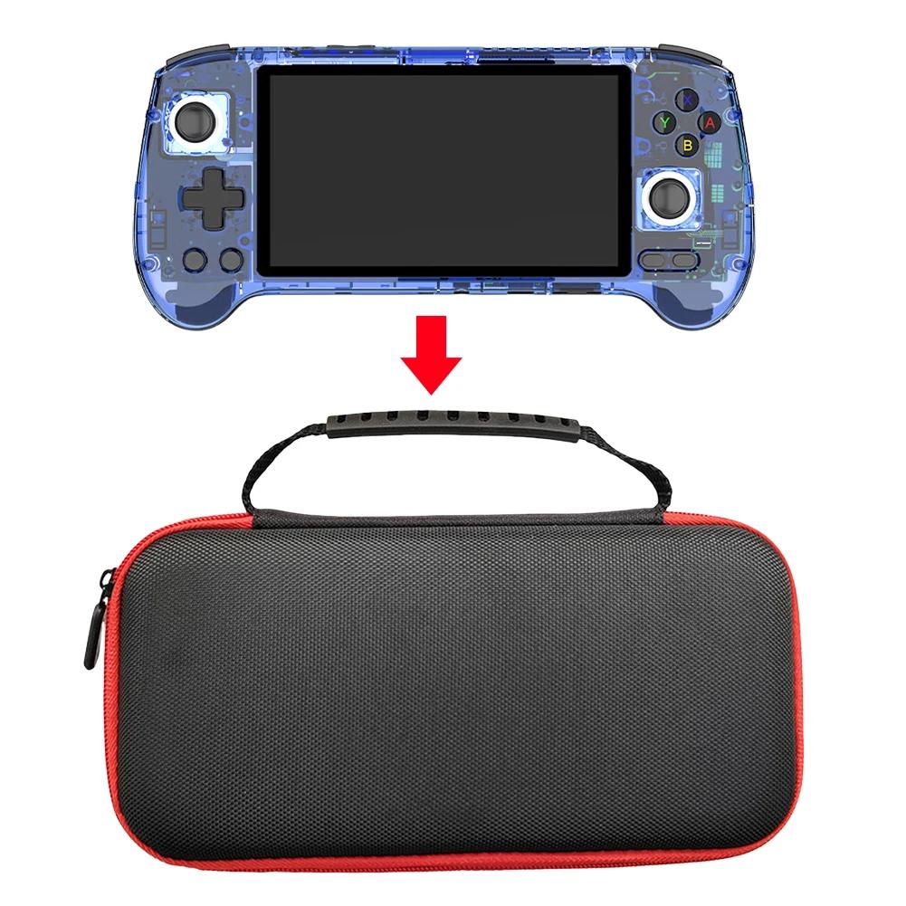 EVA Hard Carrying Case with Mesh Pocket Hardshell Case Game Console Carrying Bag for Anbernic RG556 Retro Handheld Game Console