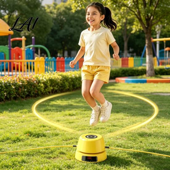 Electronic Counting Jump Rope Automatic Machine with Remote Control & LED Counter Intelligent Electric Skipping Fitness Tool for Home Office