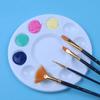 2 Stück 17CM Farbpalette 11 Vertiefungen Rund Antihaftbeschichtet Leicht zu Reinigen Kind Erwachsener Schüler Handwerk DIY Aquarell Mischen Öl Acryl