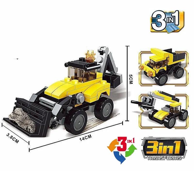 City Patrol Police Motorcycle Car Pursuit Prisoners Model Building Blocks Enlighten Action Figure Toys For Children