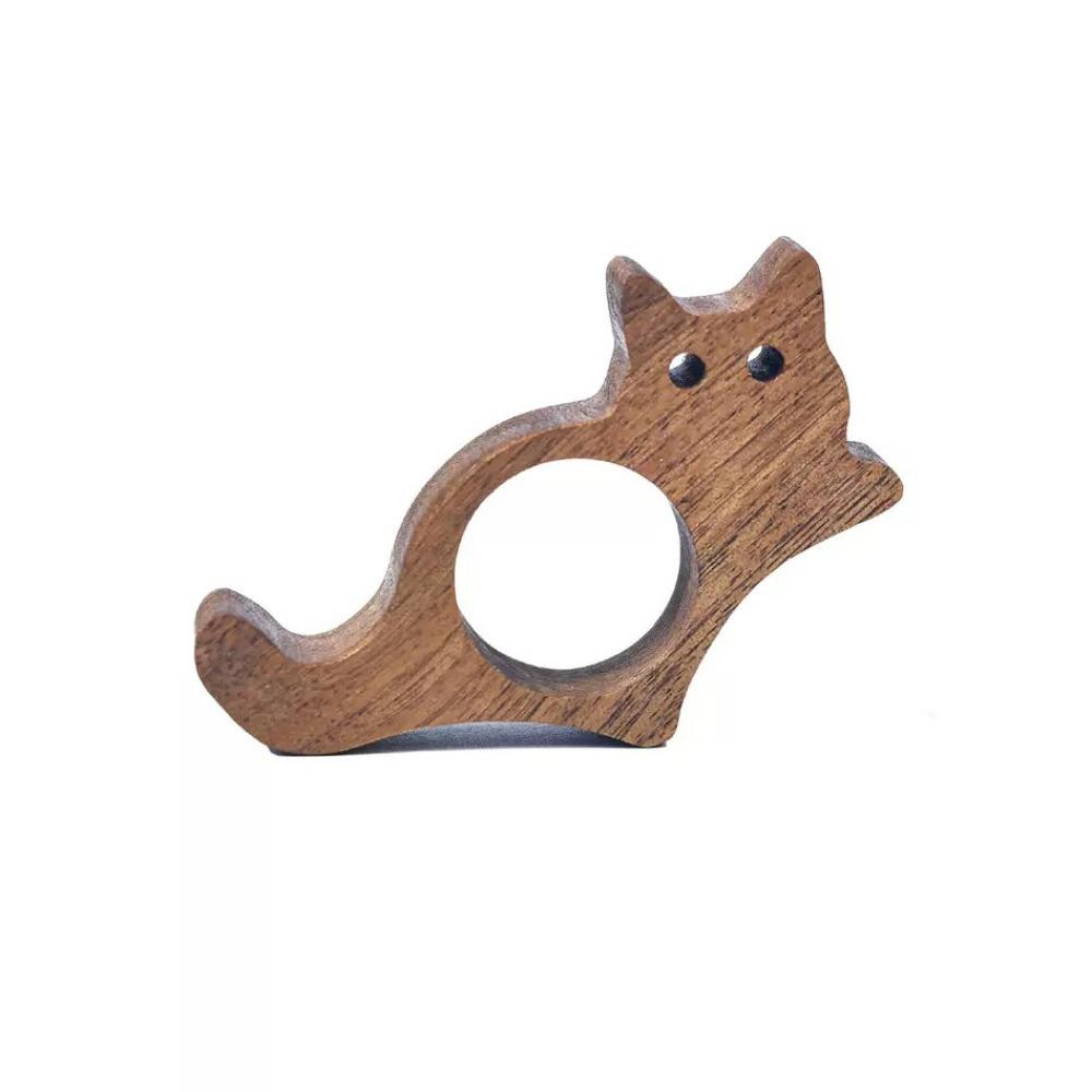 

Wooden Cat Bookmarks One Hand Reading Thumb Book Support Cute Thumb Bookmark Students 01