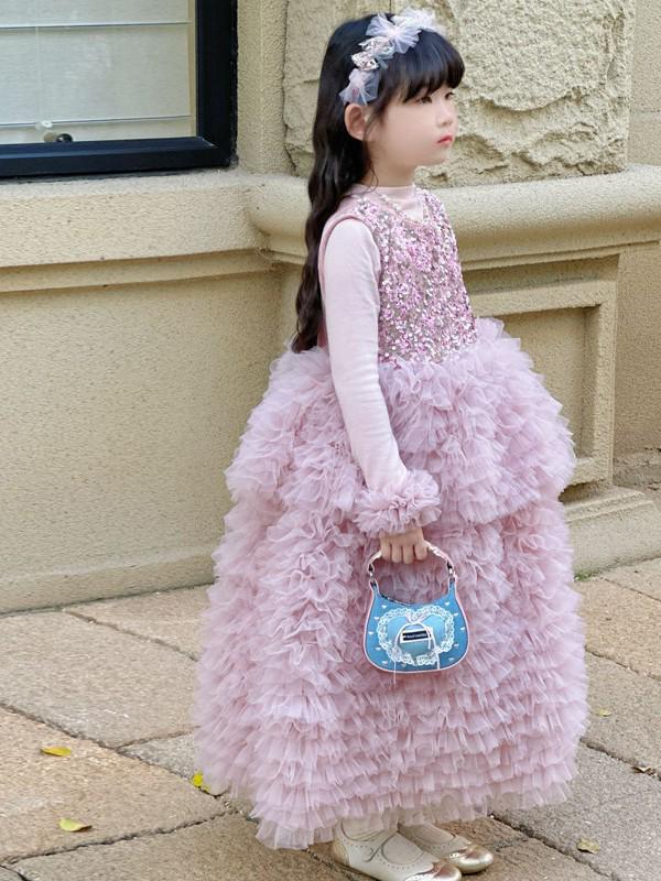 Mini Borsa a Spalla in Denim con Fiocco di Pizzo Coreano per Donne e Bambini - Collezione Autunno/Inverno 2025