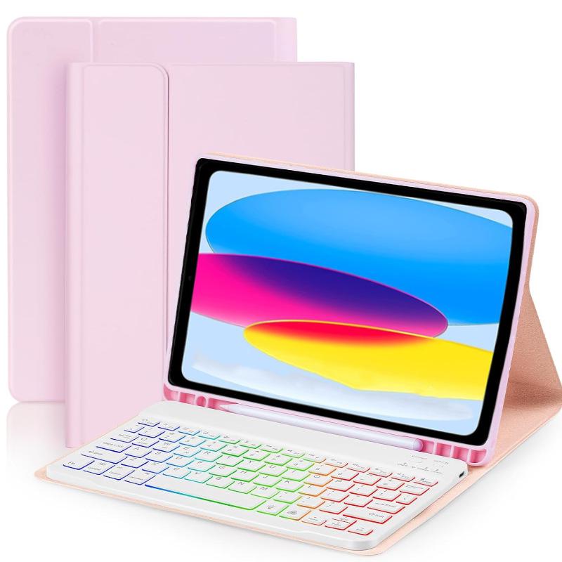 

Colorful Backlit Keyboard Case for iPad 11th Gen - A16 Detachable Keyboard with Pen Holder iPad 10th/2022-11th (A16)