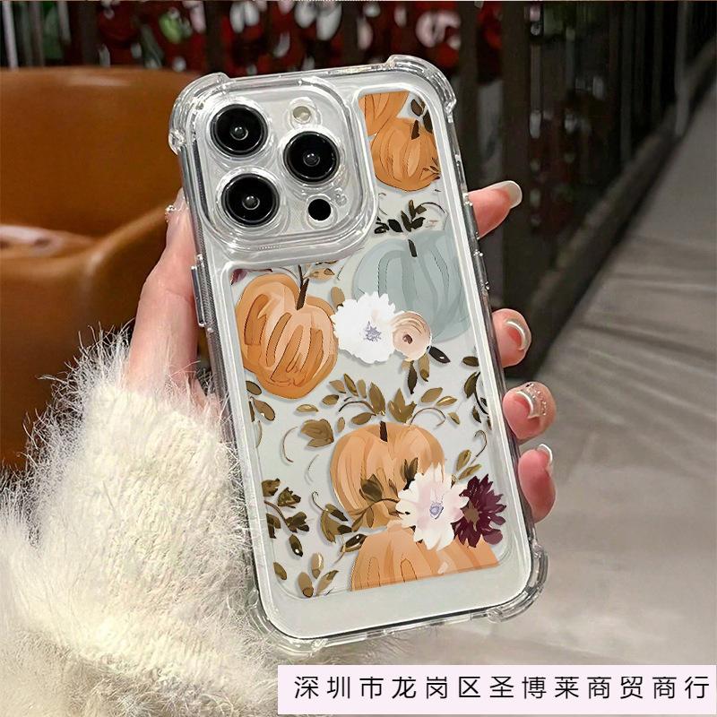 Creative Apple 16 all-inclusive iPhone15PLUS transparent 12/13 four-corner anti-drop 11PROMAX mobile phone case 14p