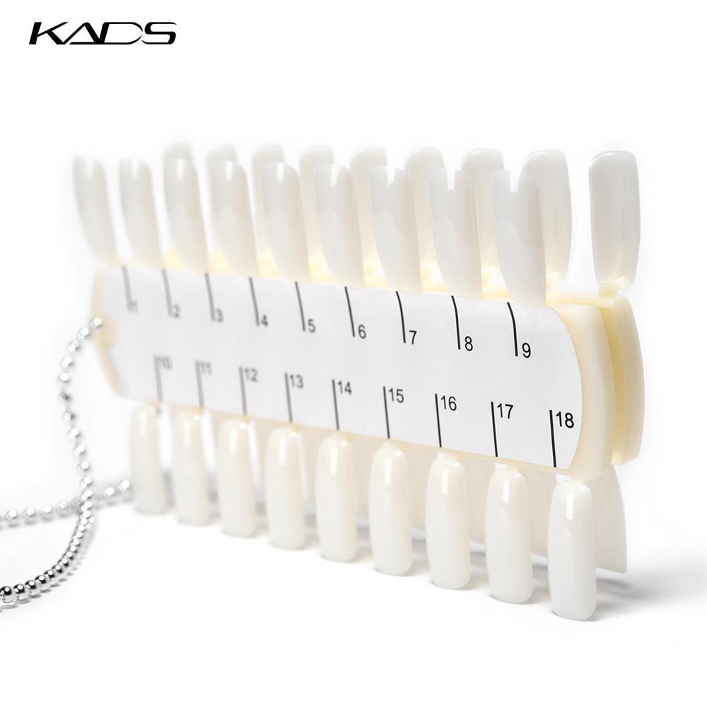 kads 36 Stück Nagelspitzen, Natur, für künstliche Nägel, Übungsdisplay, Nagelkunst-Palette