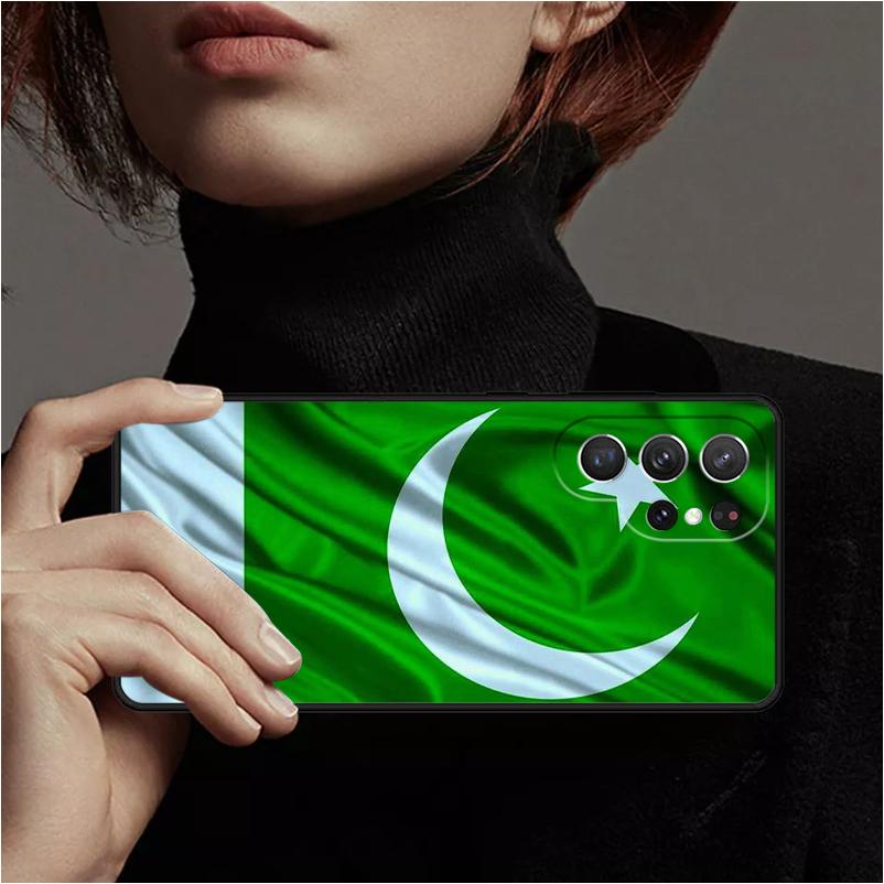 Pakistan Flag Banner Phone Case Cover Coque For Samsung Galaxy S24 Ultra 23 S22 Plus S21 FE S20 Note 10 Pro Note 20 lite