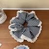 Korean Style Spring/Summer Floral Intestine Hair Scrunchie for Women – Elegant Ponytail Tie and Mori Girl Accessory.