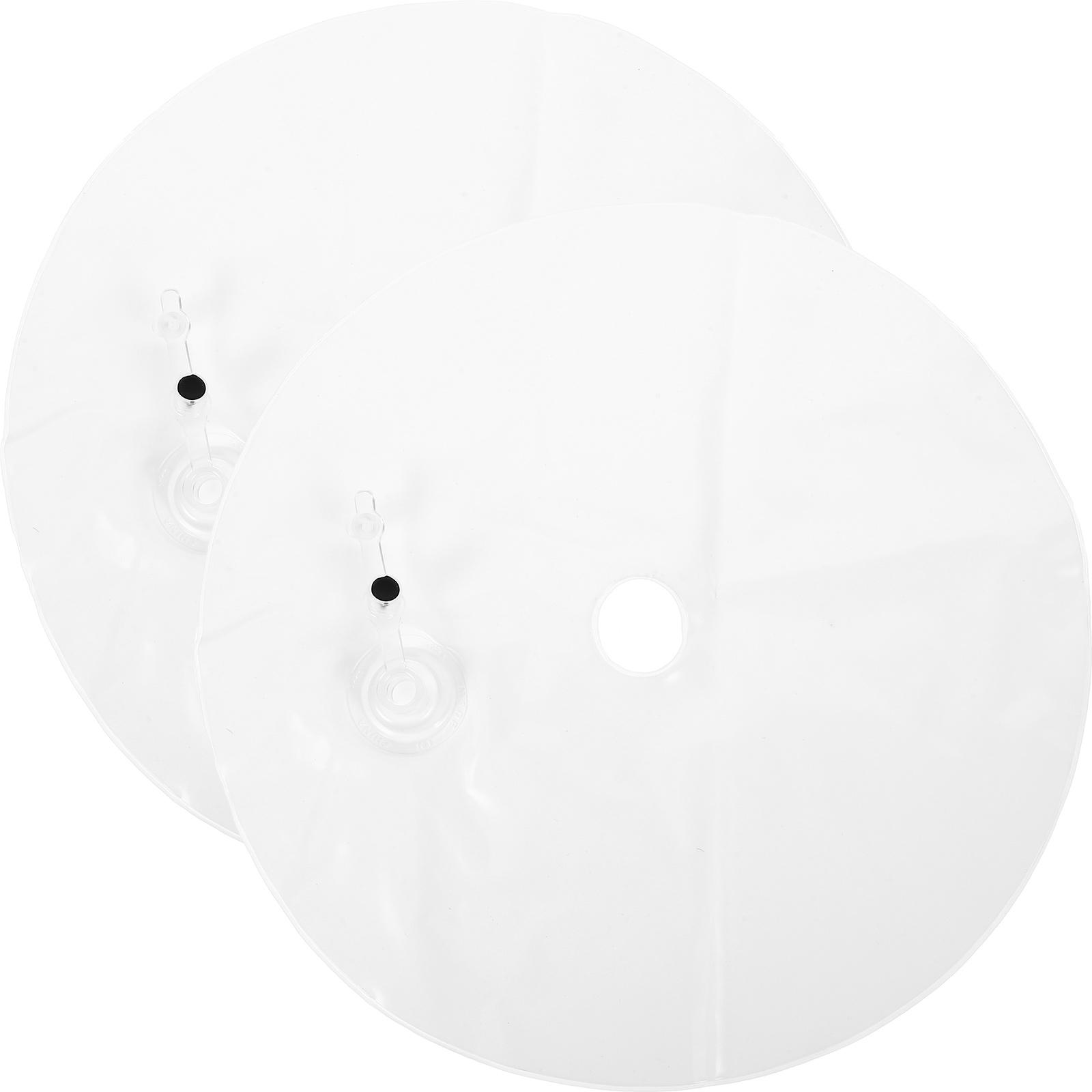 

2 Pcs Balloon Column Base Water Bag for Arch Windproof Weight Stands Dining Table Support Rods Pvc Filling Beach Holder 36.00X36.00X0.10CM белый