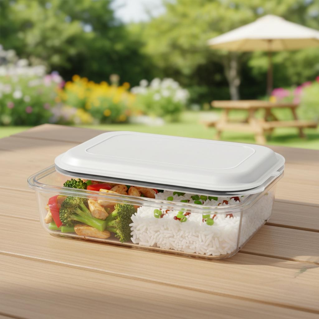 Food Grade Silicone Lunch Box Portable Leakproof Bento Container For Microwave And Fridge Use