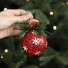 Red Pine Needle Sticky Ball High Grade Christmas Balls Set Christmas Sticky Pink Ball  New Year