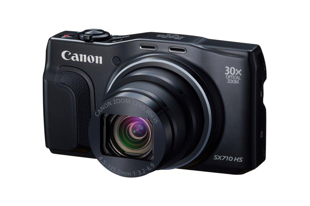 Canon PowerShot SX710 HS Digitalkamera, Schwarz, 30x Optischer Zoom, PSSX710HS(BK)