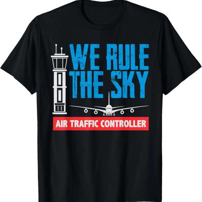 T-shirt We Rule the Sky Contrôle du trafic aérien pour les Contrôleurs