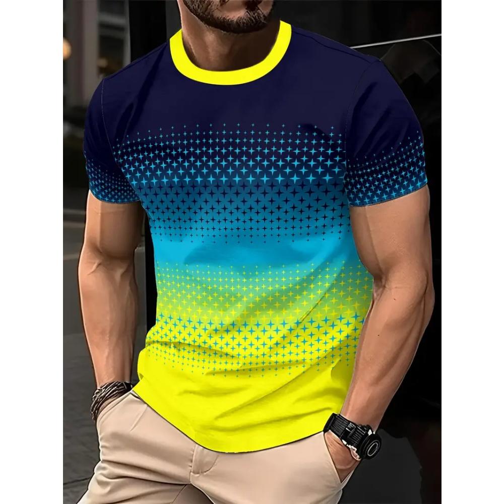 3D Printed T Shirts Summer Breathable O-Neck Tops Short Sleeve Tees