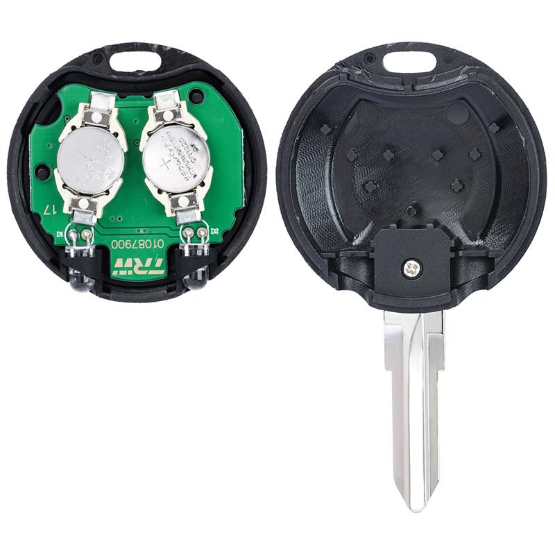 KEYECU with 2 Infrared Lights 433Mhz Remote Key & Shell AEC Chip for Mercedes Benz Smart Fortwo Forfour Roadster City Passion
