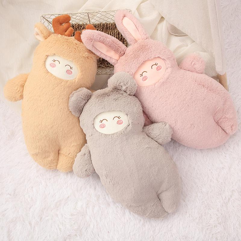 Süßes Plüschtier, gefülltes weiches Kawaii-Tier-Cartoon-Kissen, Geschenk für Kinder, Baby, Kinder, gute Qualität