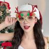 Christmas Holiday Glasses For Kids & Adults Cute Christmas Glasses Frames Xmas Glitter Hairpins Party Favors Goodie Bag Stuffers