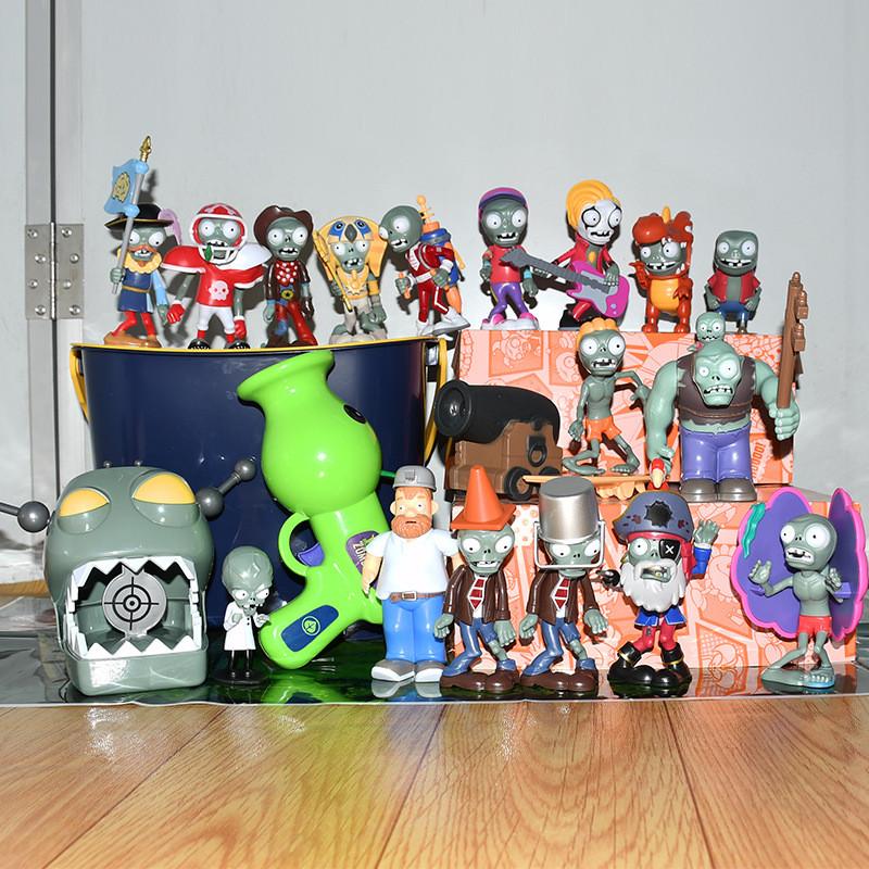 Plants Vs Zombies Action Toy Set With Storage Bucket And Figures Plantandzombie