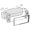 eXtremeRate DIY Compatible Case Shell Made of Clear Material for Compatible with Switch Nintendo Switch Light Controller Repair Kit with Custom Case