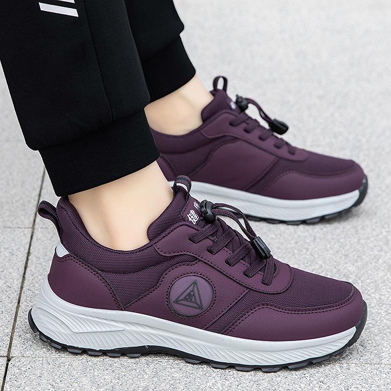 Women's Autumn Anti-Slip Walking Shoes for Middle-Aged & Elderly - Comfortable, Soft Sole Sports Shoes for Foot Support