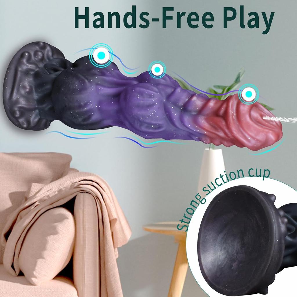Big Knot Monster Ejaculating Dildo Liquid Silicone Anal Plug Suction Cup Penis Dog Squirting Dildo For Women Men Adults Sex Toys