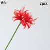 Wedding Pink Red Spider Lily Silk Simulation Flower Office Decoration 67Cm Artificial Red Spider Lilies Branches Red Flowers