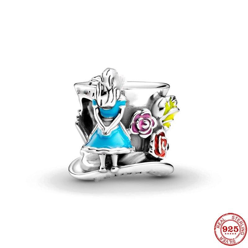 

Original Silver Color Tea Party Diy Bead Fit European Fashion Charms Bracelet Bangles Diy Jewelry P436