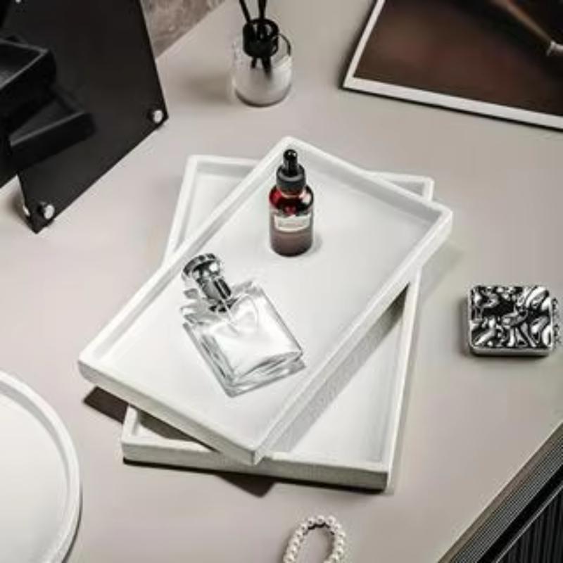 3-pack diy reusable rectangular multi-purpose tray mold, suitable for pottery, concrete, resin and other molds