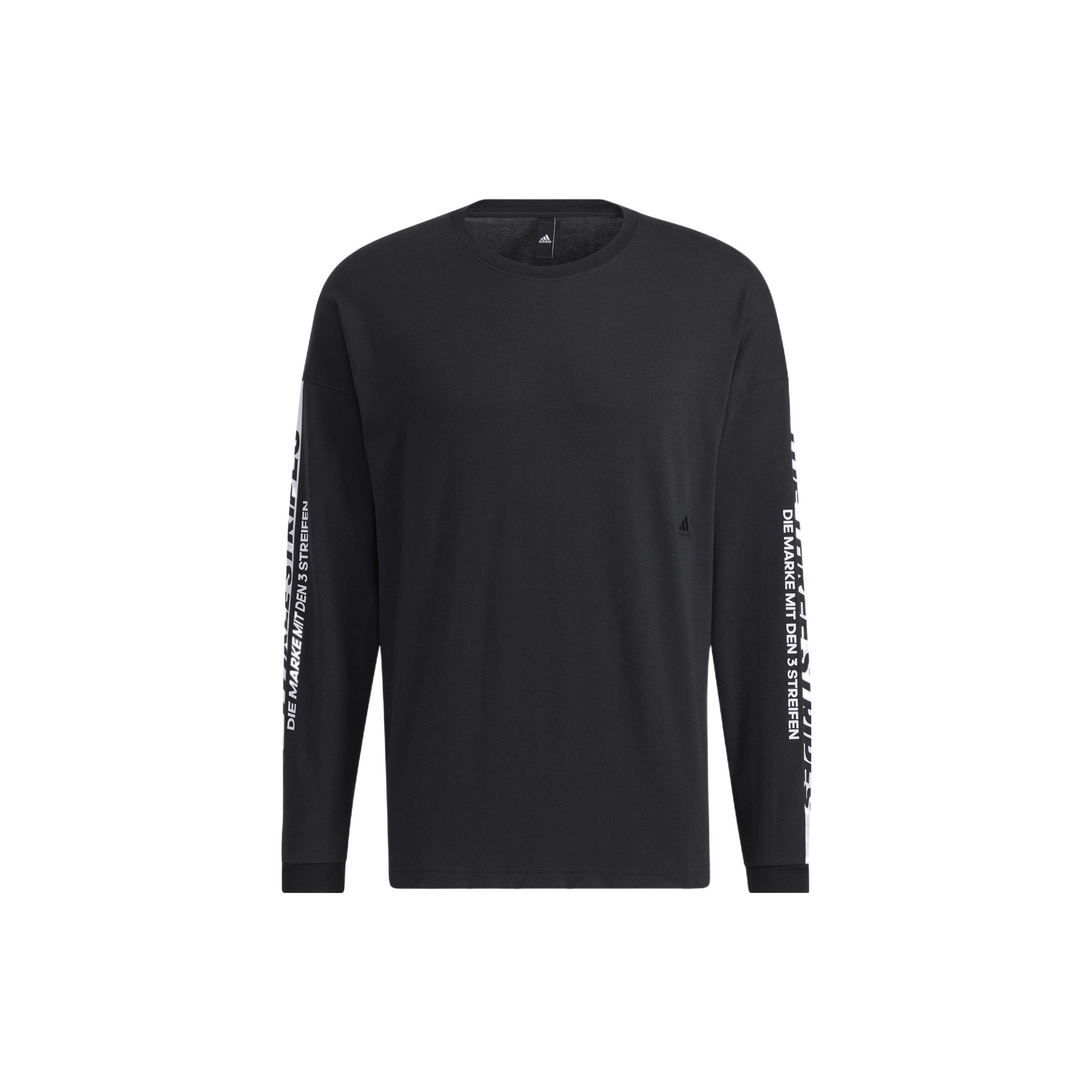 

Adidas Letter Pattern Crew Neck Sweatshirt Мужские топы Черный HD0083 XL