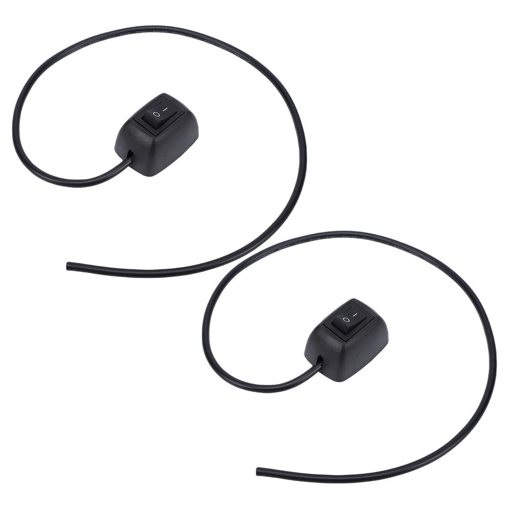 Paste Type Car Push Button Switch Surface Mount Automotive On Off Switch for Various Lamp 2pcs