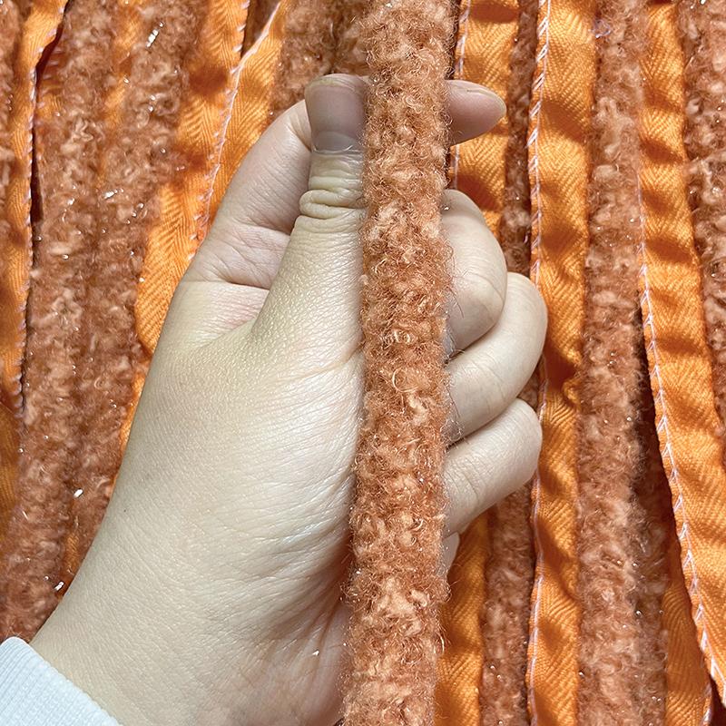 1 מטר עבודות יד לתחפושות עשה זאת בעצמך קישוט צמר טלה מלאכותי אביזרי ביגוד קישוט משי מבריק