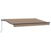 Retractable Awning Taupe 400 X 350 Cm Polyester and Aluminum