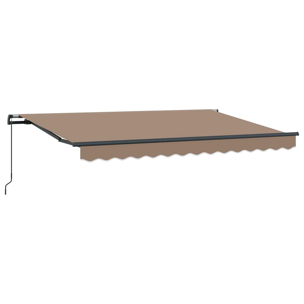 Extendable Awning Taupe 3.5 X 2 M Fabric