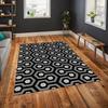 Modern Geometric Print Carpet The Shining Honey Rug Large Area Rug for Living Room Bedroom Decor Rug Non-Slip Washable Floor Mat